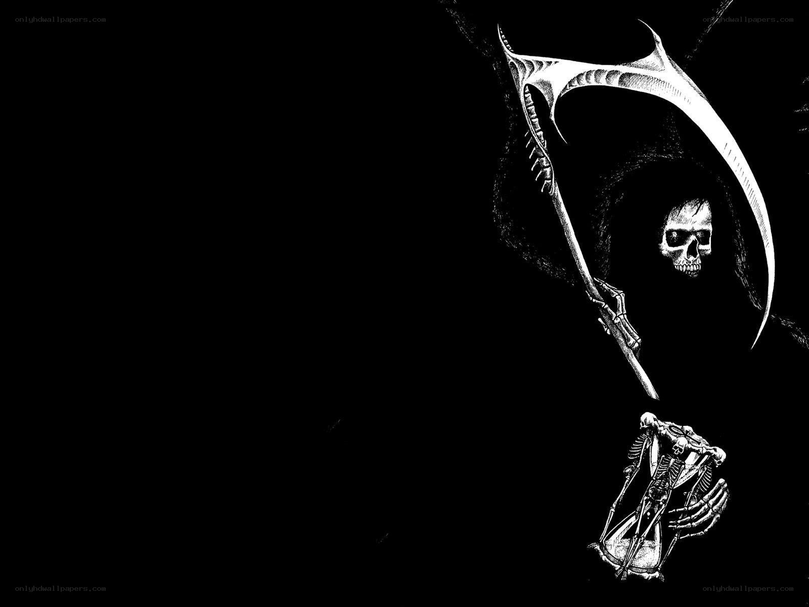 grim reaper with scythe