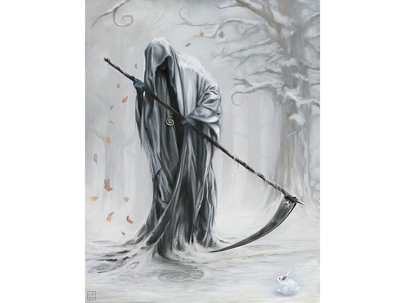 Grim Reaper with scythe