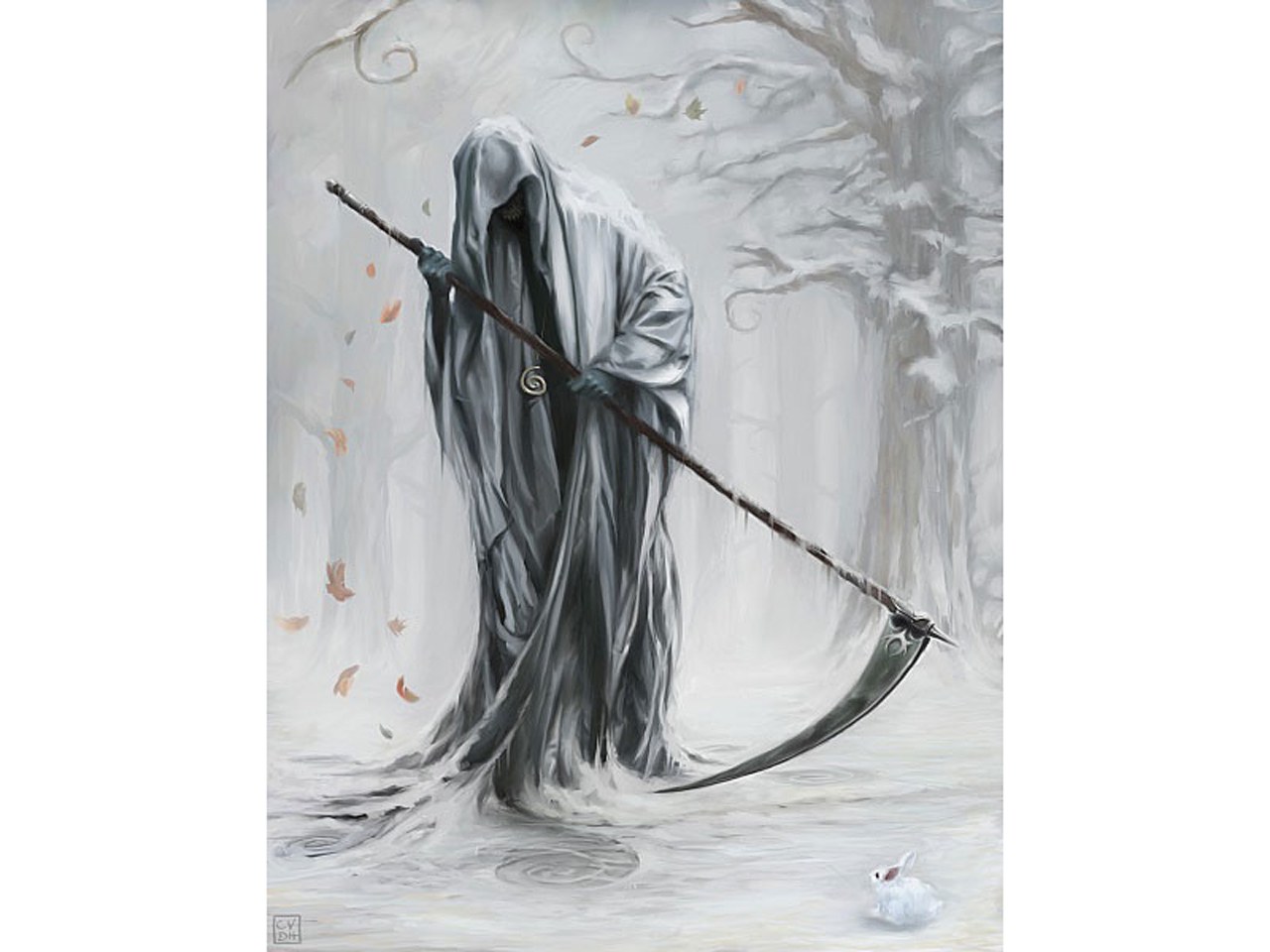 Grim Reaper with scythe