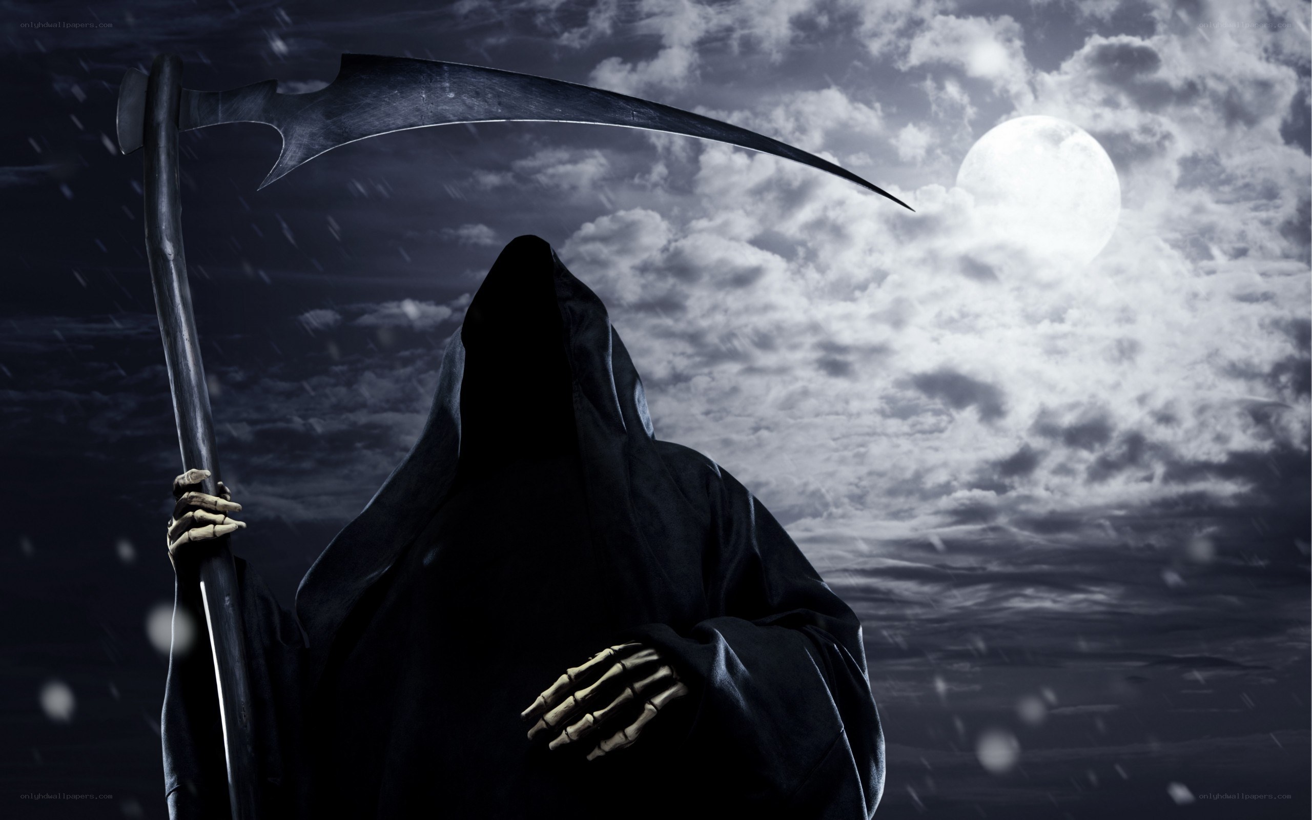 Grim reaper with scythe