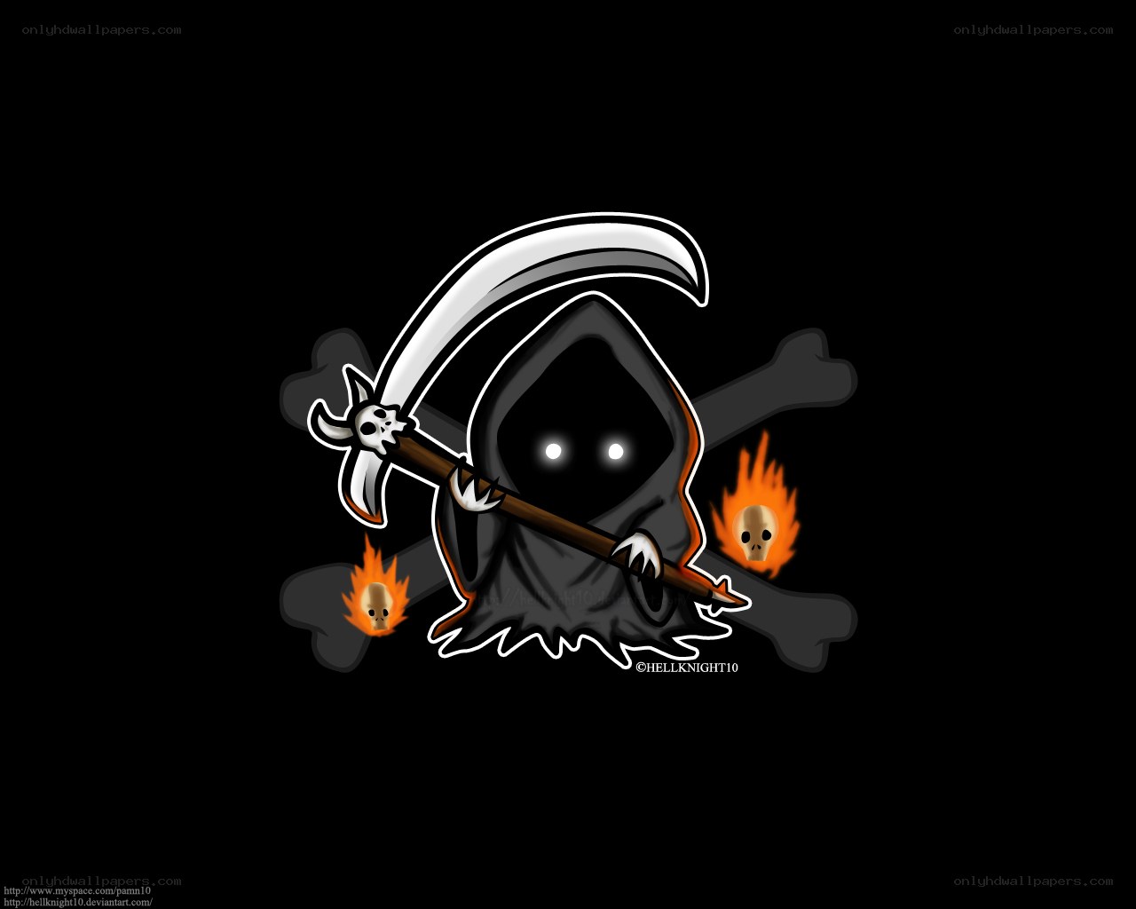 grim reaper with scythe