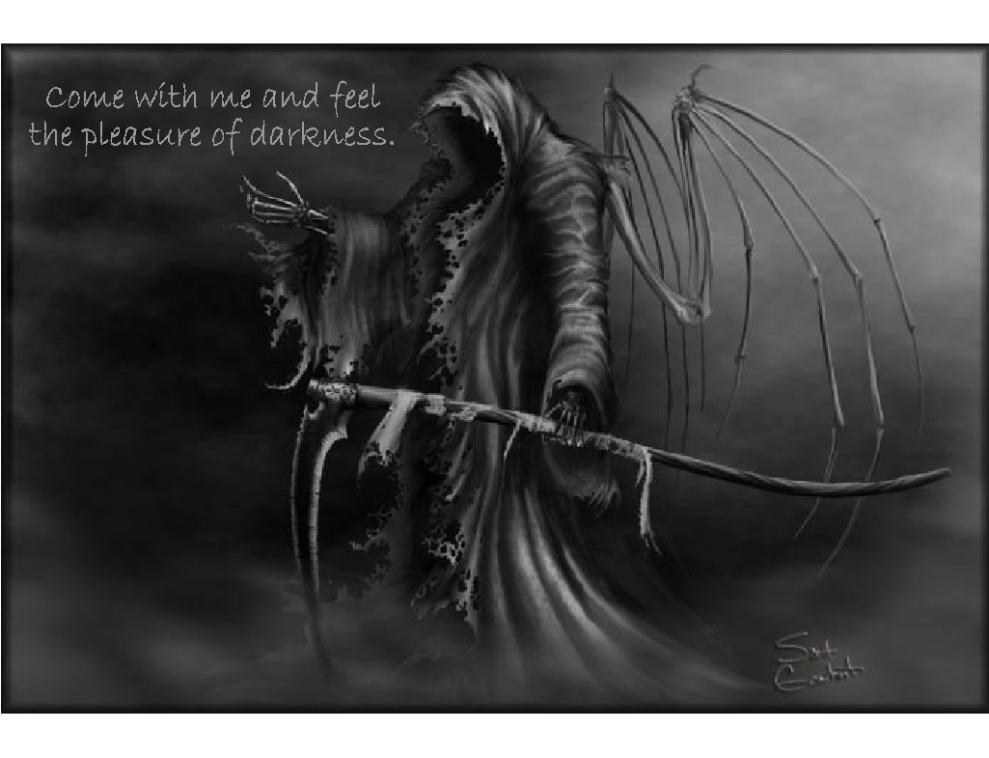 Grim Reaper with scythe