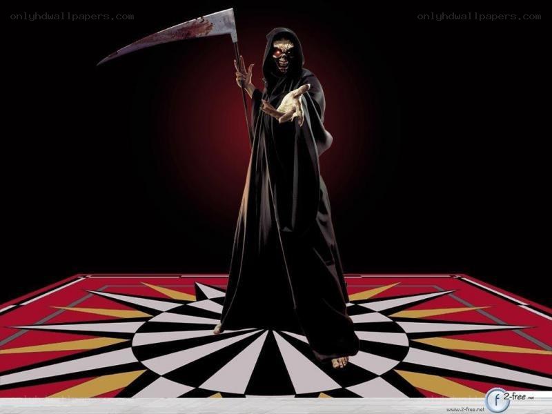 Grim reaper with scythe