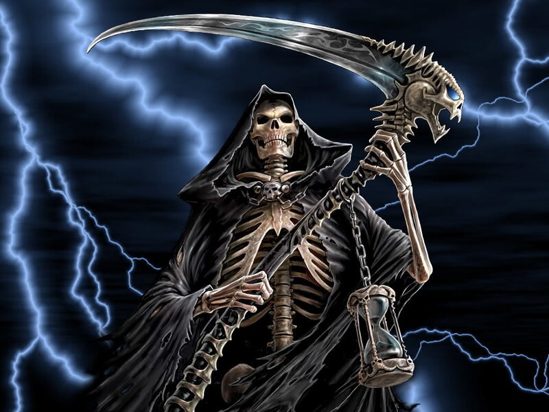 Grim Reaper with scythe