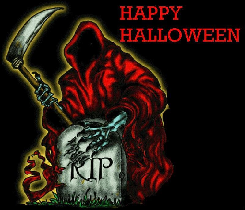Grim Reaper with Scythe — Black, Dark, Night