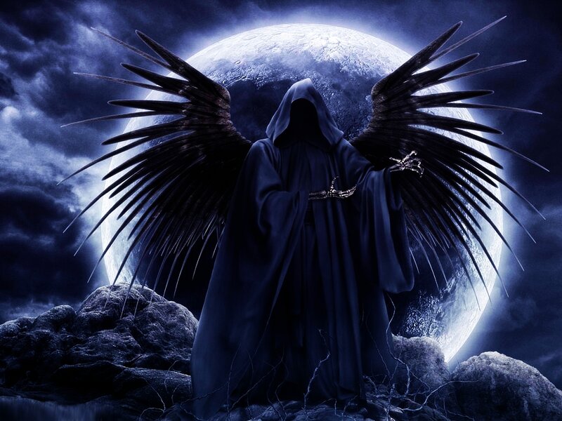 Grim reaper with wings