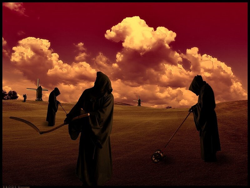 Grim Reapers on a Hill