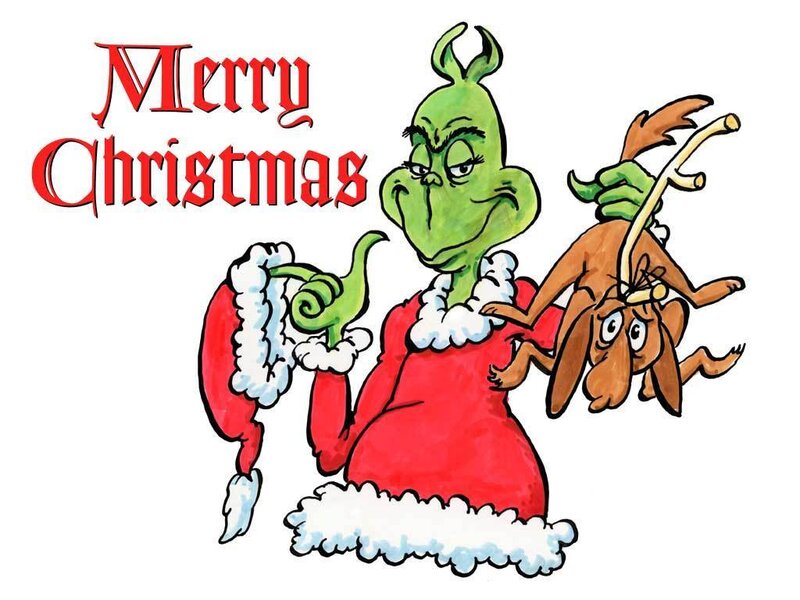 Grinch Christmas card