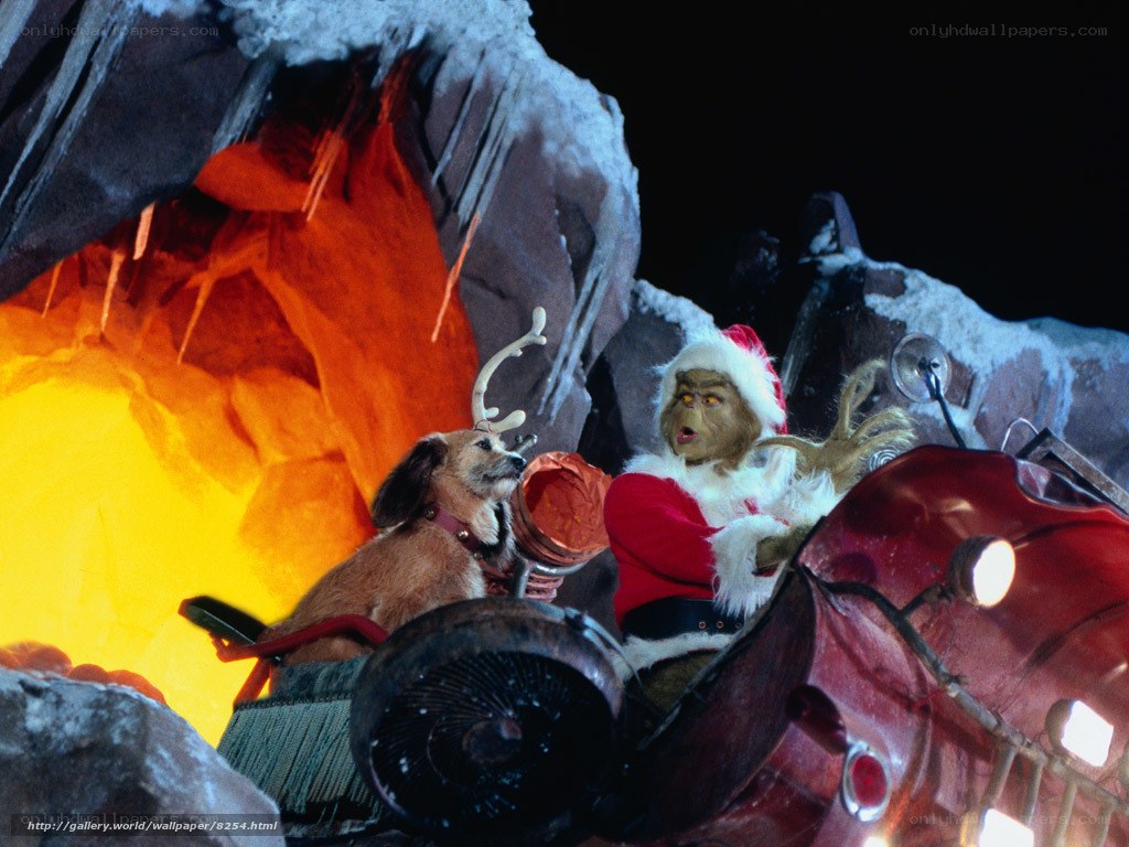 Grinch in his sleigh