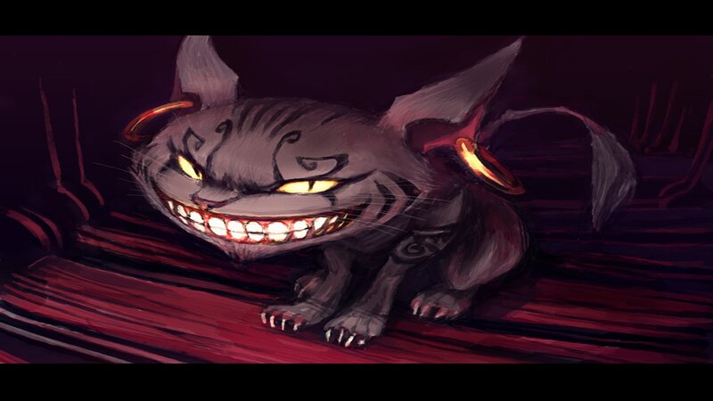 grinning cat creature