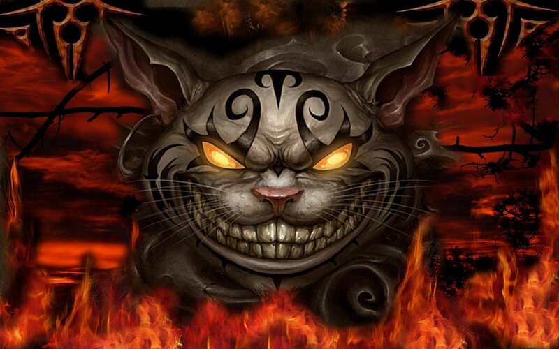Grinning Cat Head