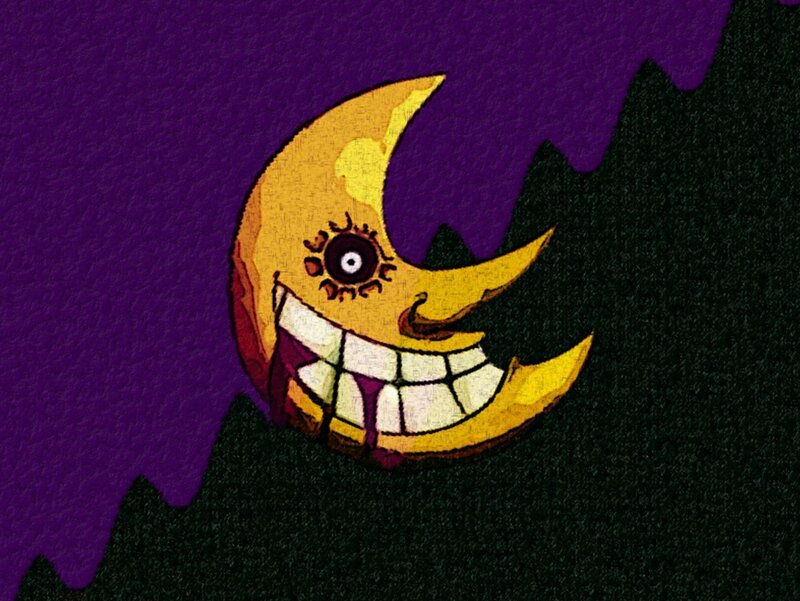 Grinning Crescent Moon