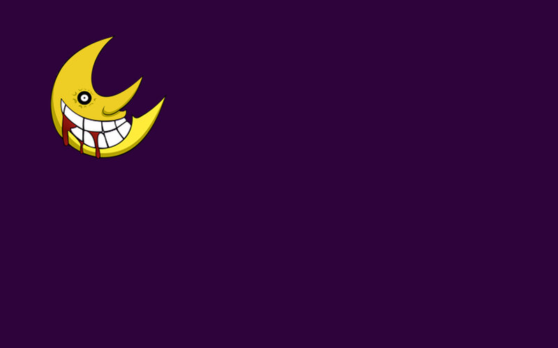 grinning moon character
