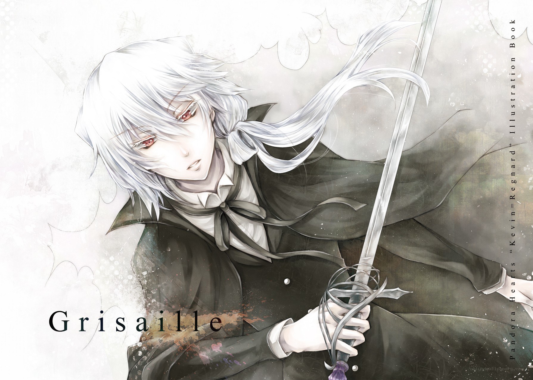 Grisaille character illustration
