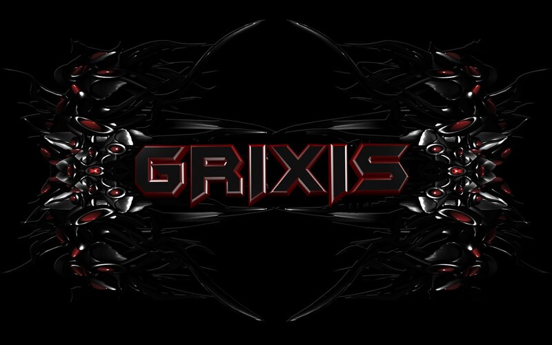 Grixis logo with dark design
