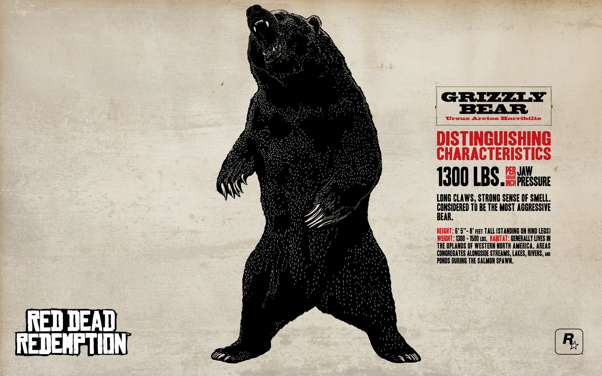 Grizzly bear in Red Dead Redemption