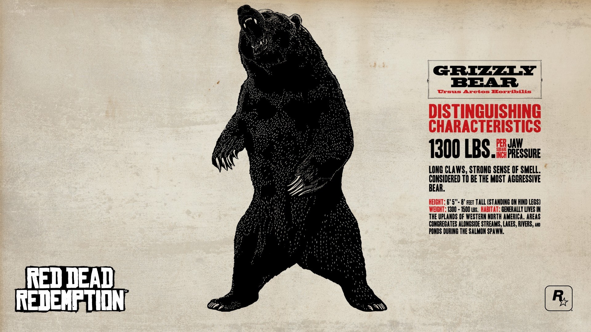Grizzly Bear Info from Red Dead Redemption