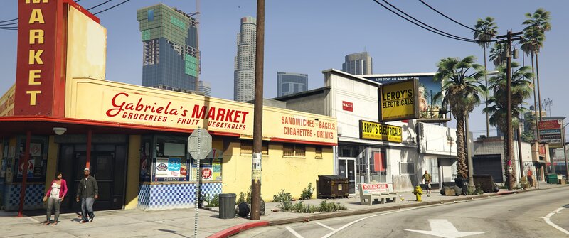 Grocery Store on Street