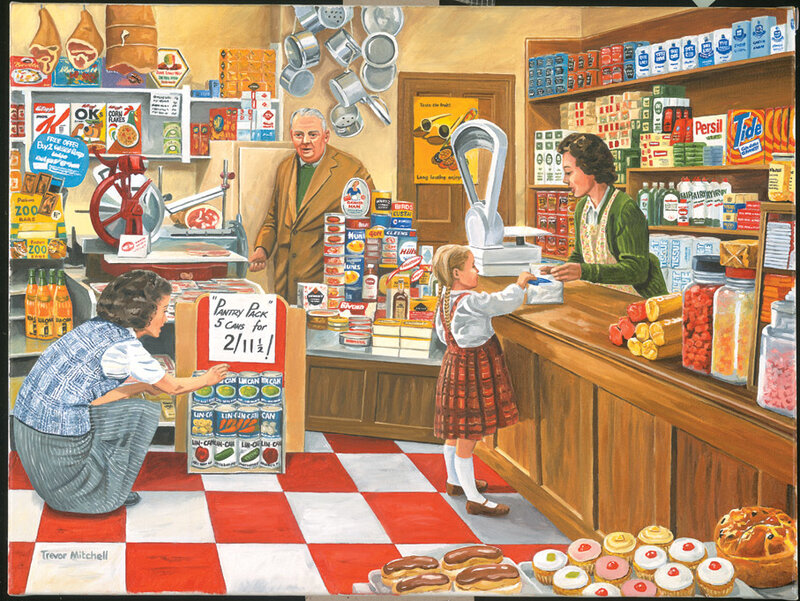 Grocery store scene