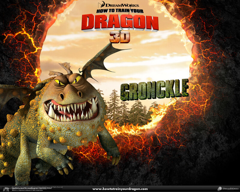 Gronckle Dragon — Orange, Dramatic