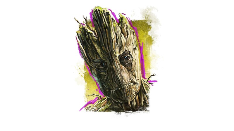 Groot Character Head