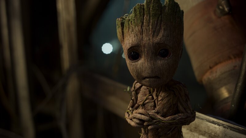 Groot Character in Dark
