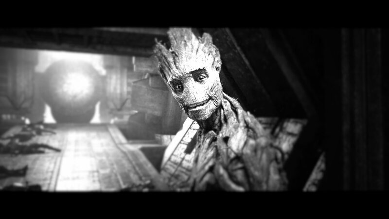 Groot in a Dark Room