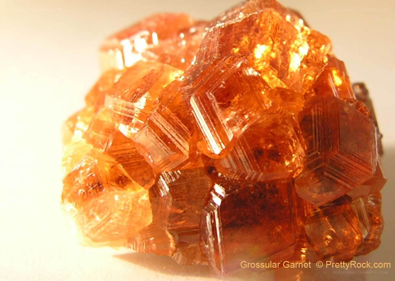 Grossular Garnet Cluster