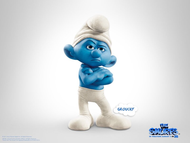 Grouchy Smurf character
