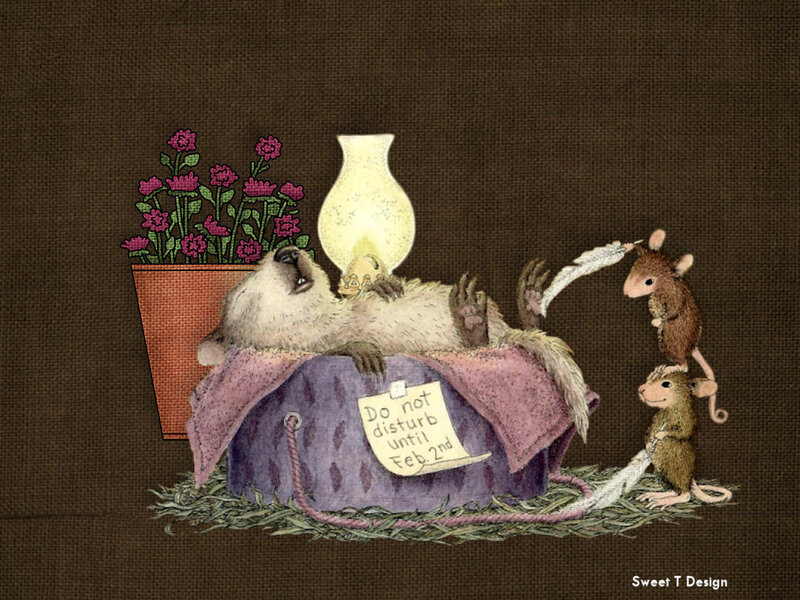 Groundhog in Bed