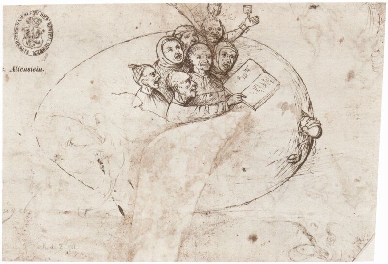 Group in a barrel sketch