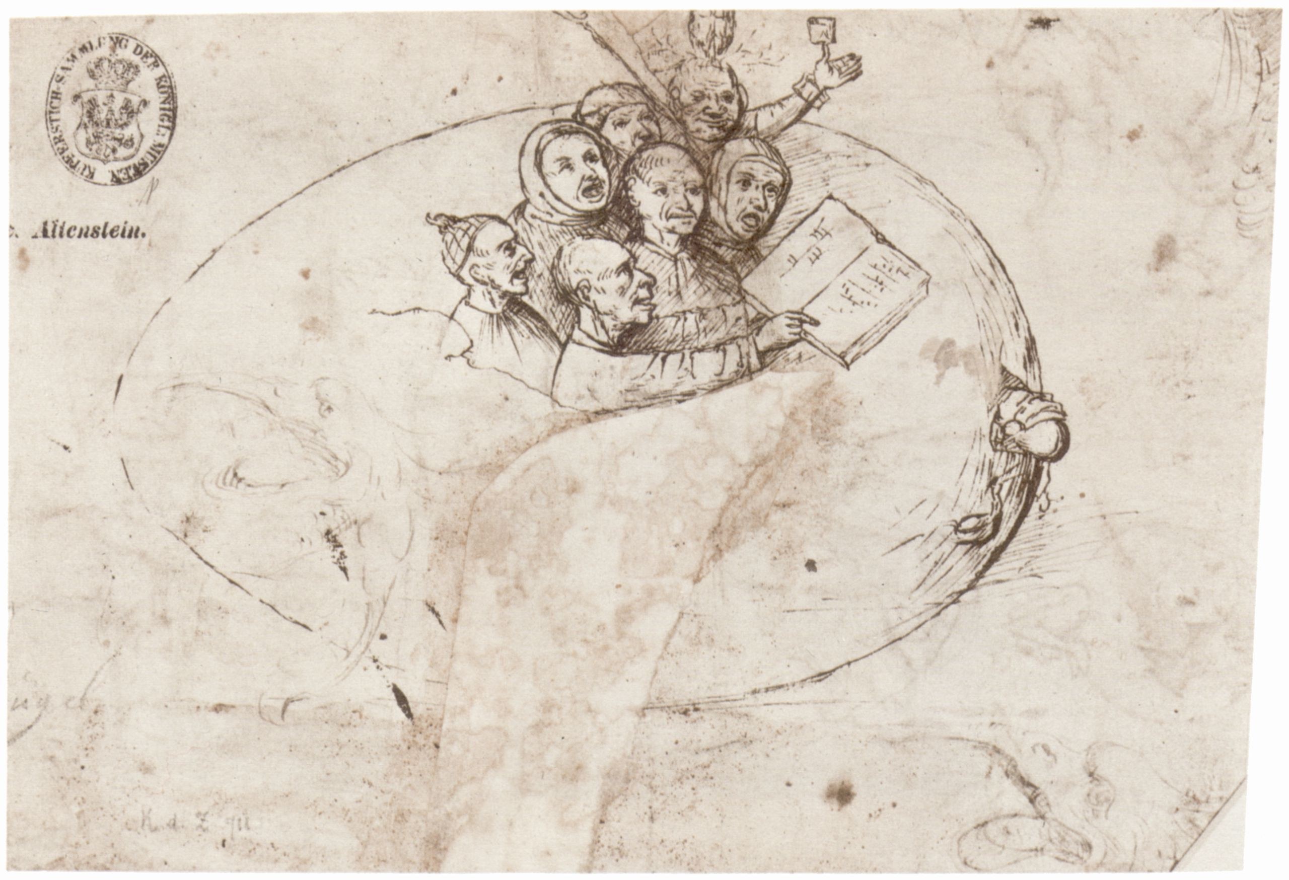 Group in a barrel sketch