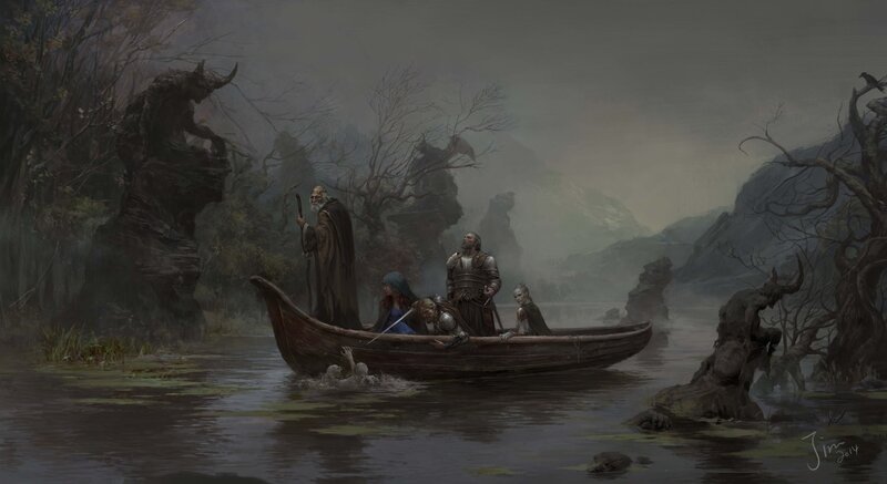 Group in a Boat