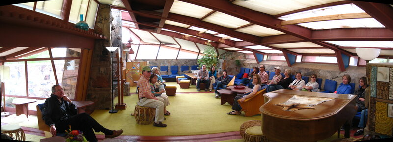 Group in a modern living room