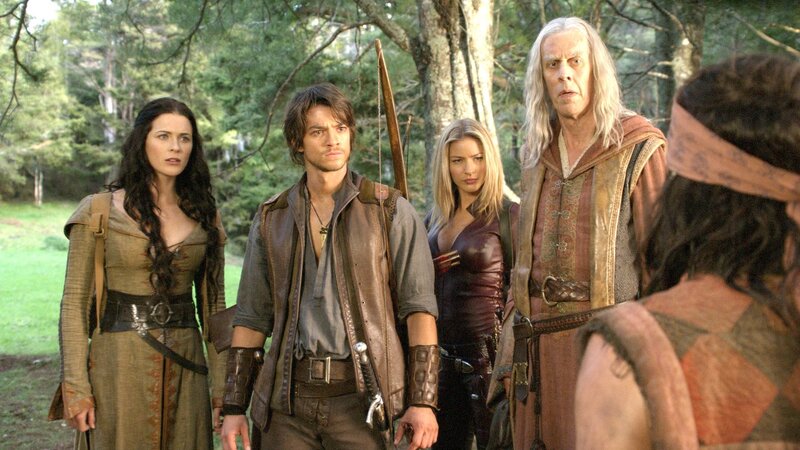 Group in forest scene