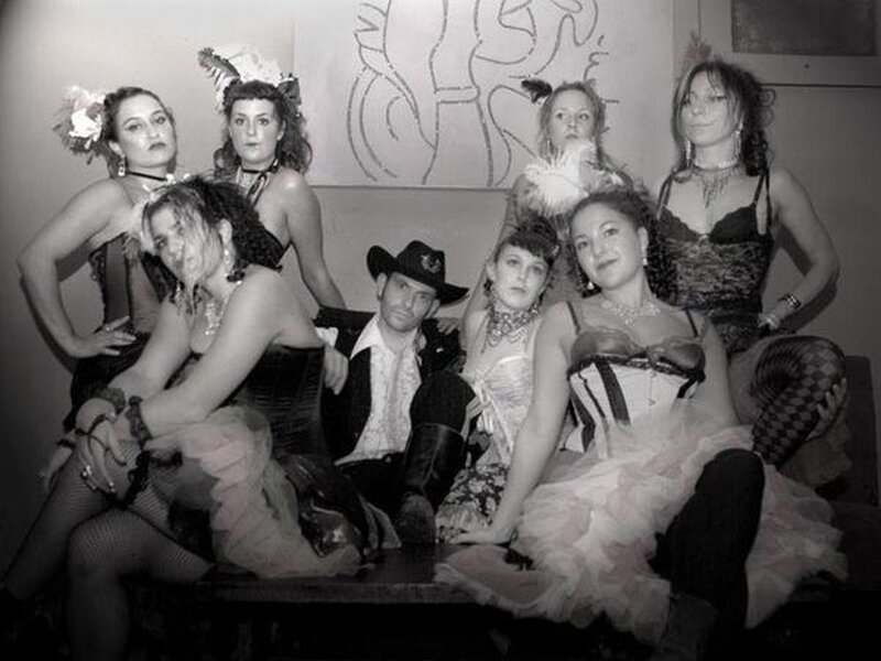group in theatrical costumes