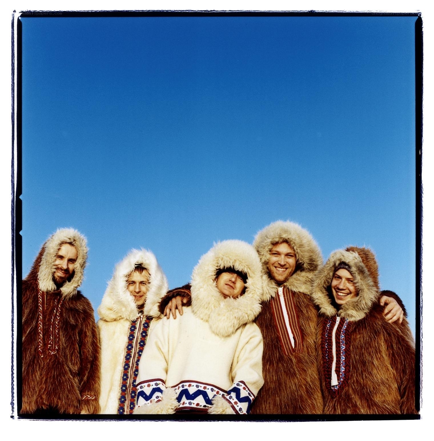 Group in traditional parkas