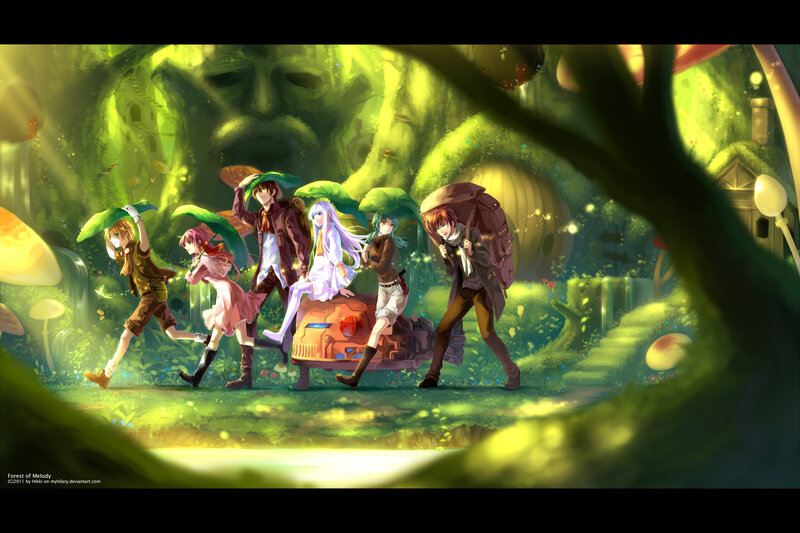 Group of Adventurers — Green, Whimsical