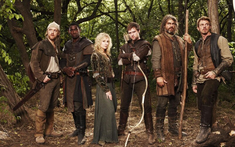 Group of adventurers in forest