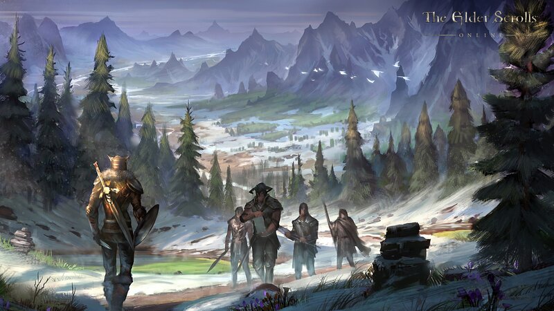 Group of Adventurers — Purple, Dramatic
