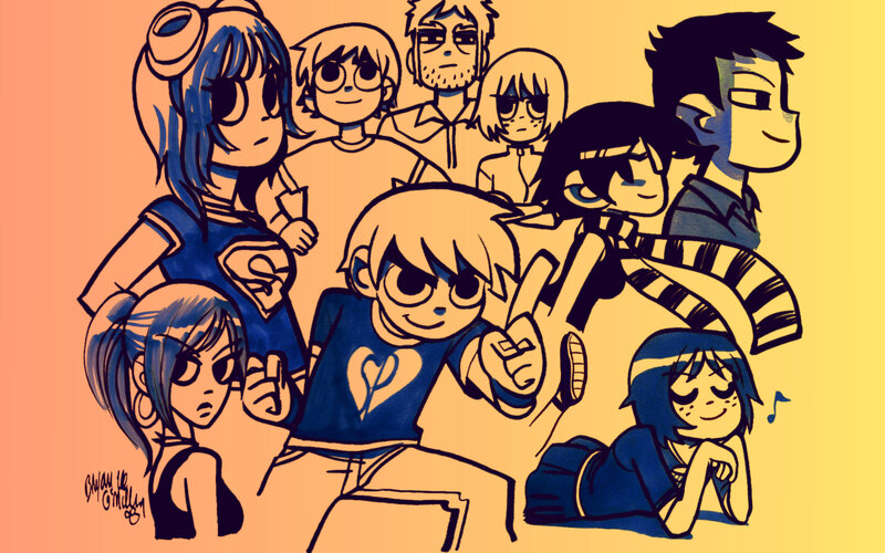 group of animated characters