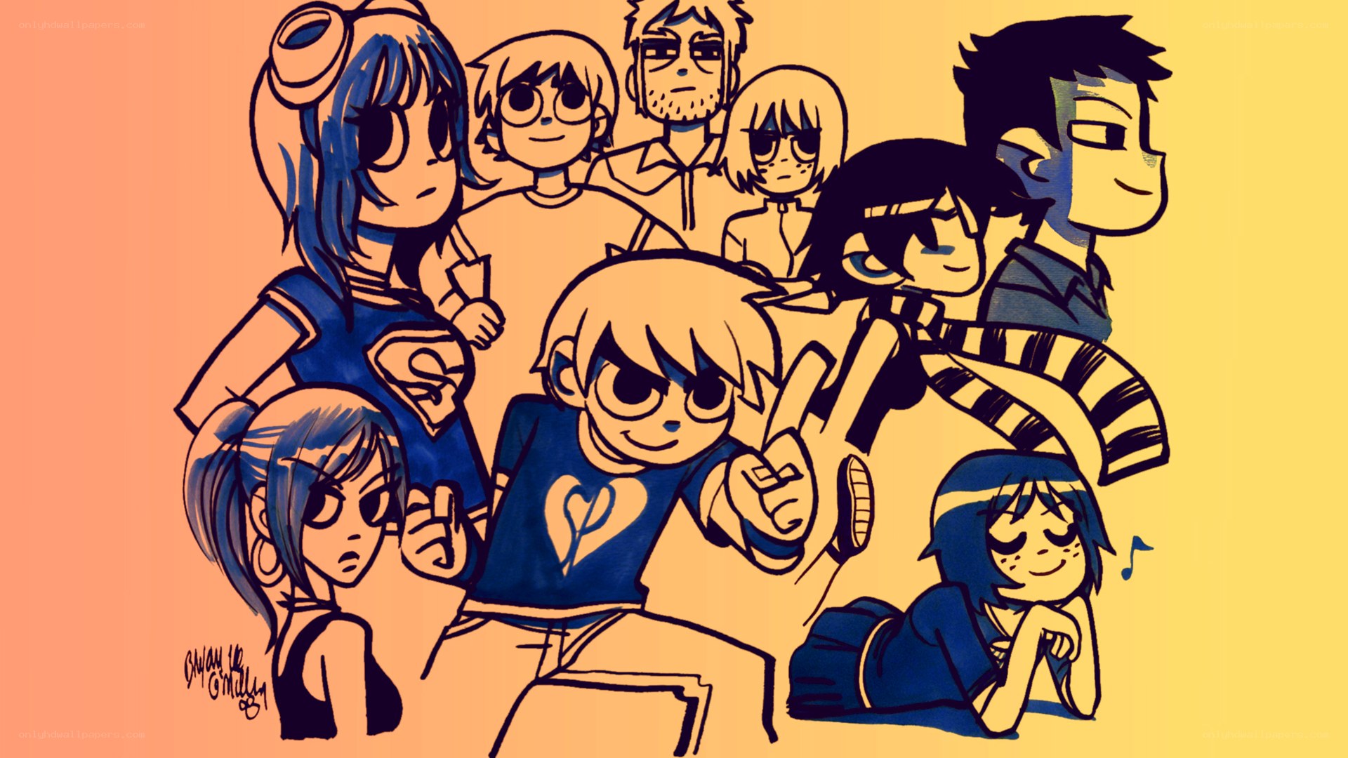 group of animated characters