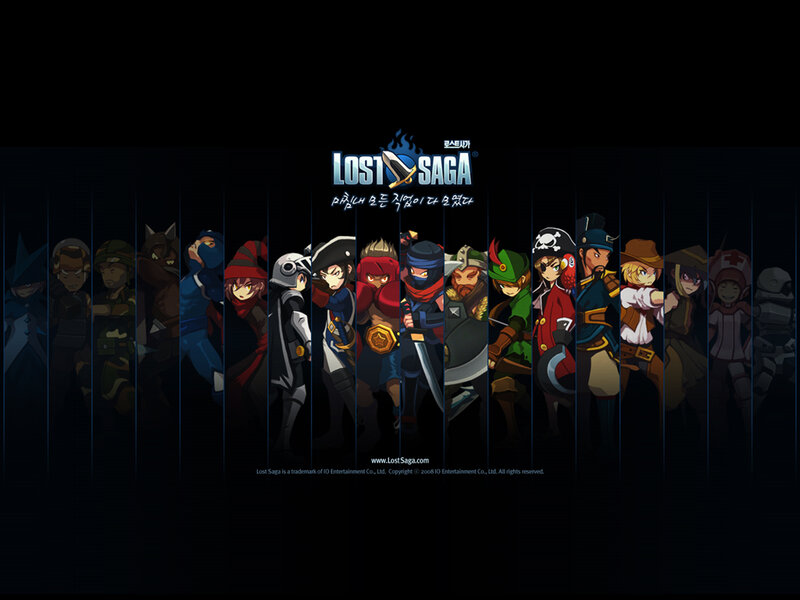 Group of Animated Characters — Black, Dramatic, Anime, Logo