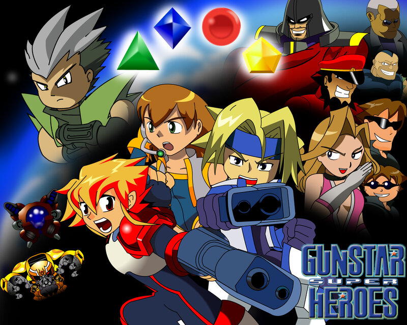 Group of Animated Characters — Blue, Action-packed