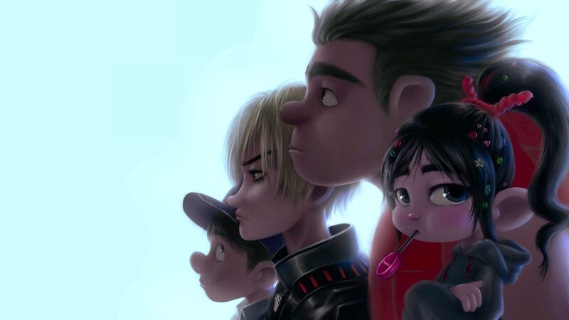 Group of Animated Characters — Blue, Calm