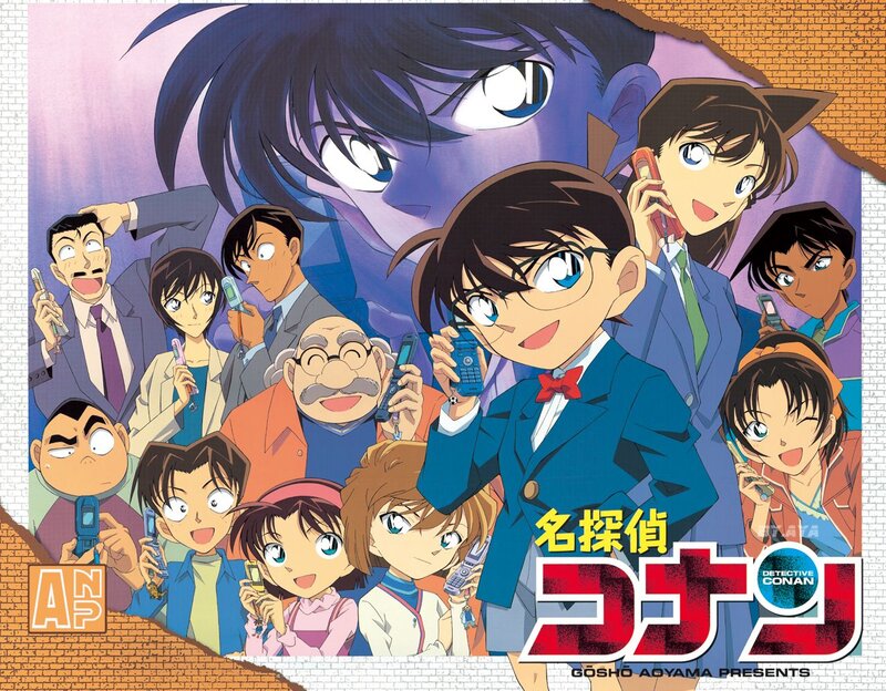 Group of Animated Characters — Blue, Dramatic, Anime, Cell Phones