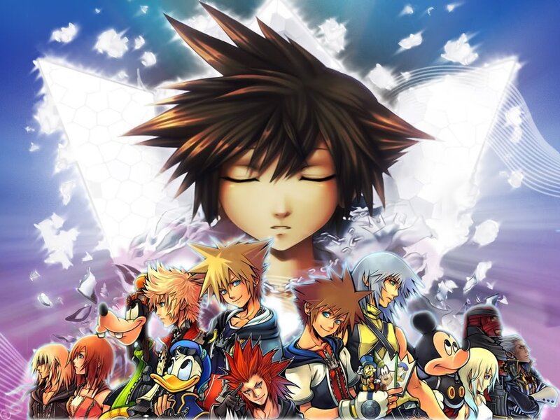 Group of Animated Characters — Blue, Dramatic, Anime