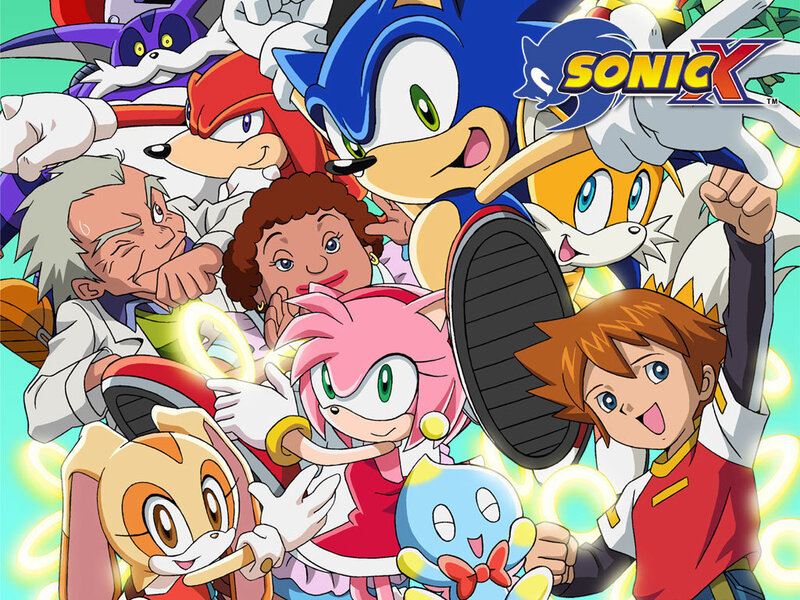 Group of Animated Characters — Blue, Energetic, Anime, Sonic the Hedgehog