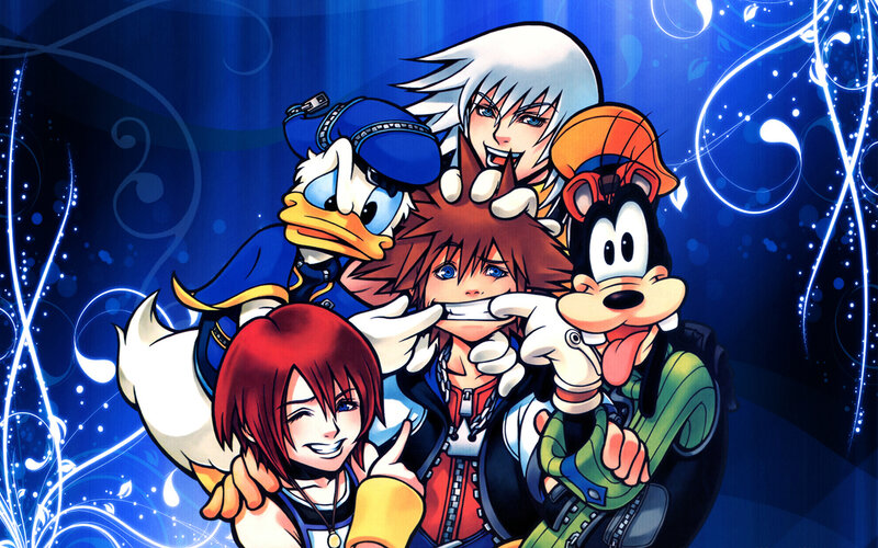 Group of Animated Characters — Blue, Energetic, Anime