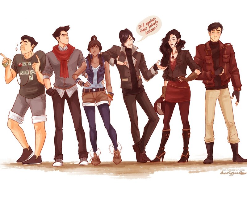 Group of Animated Characters — Brown, Confident